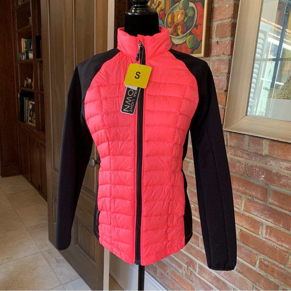 NWT 32 Degrees Weatherproof Ultra Light Down Coral Jacket S